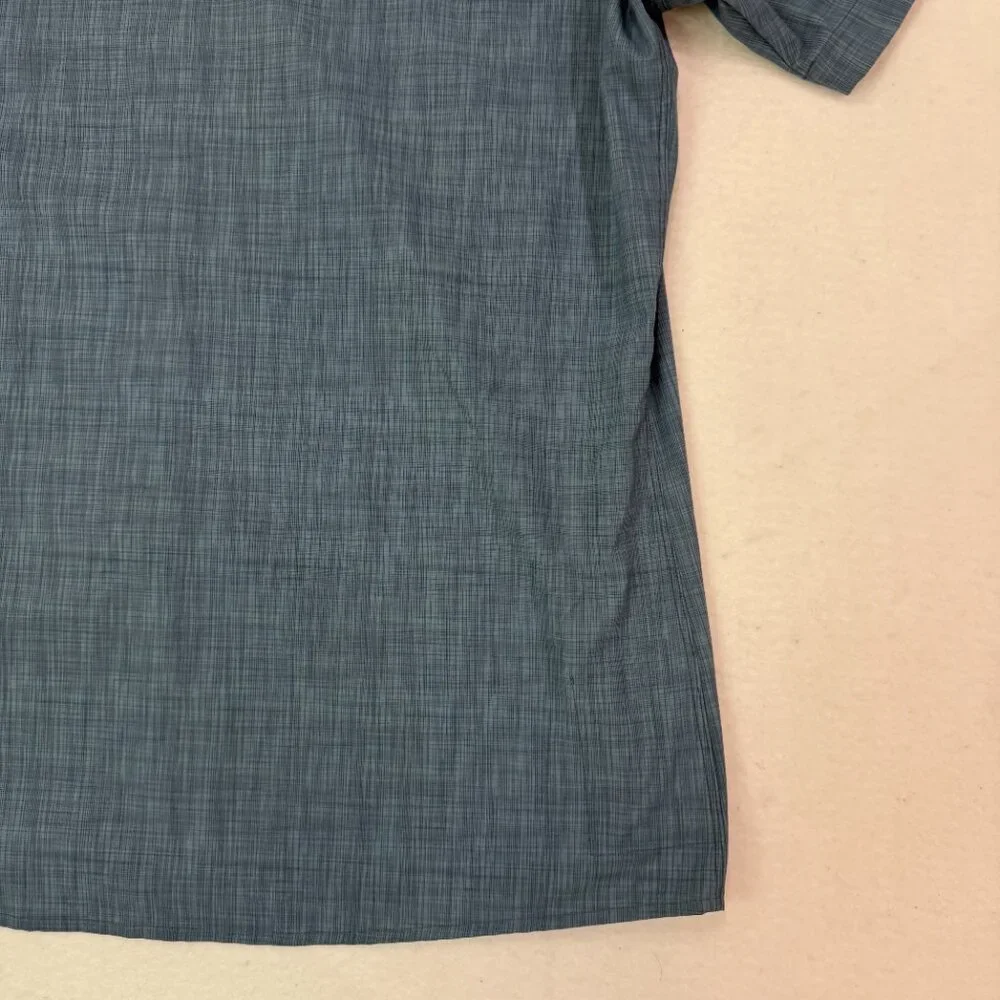 Kuhl Shirt Mens XL Persuadr Short Sleeve Button Up Lightweight Blue UPF Hiking - Picture 14 of 16